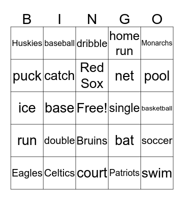 Fun Friday Bingo Card