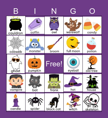 Halloween Bingo Card