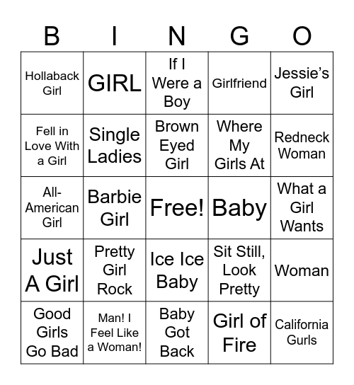 Baby Girl Olazagasti Bingo Card