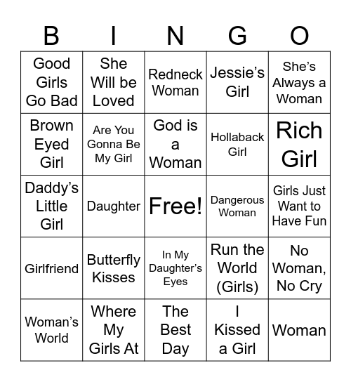 Baby Girl Olazagasti Bingo Card