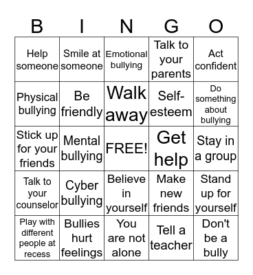 Review Bingo Card