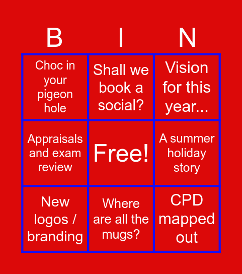 Did you hear this in your teams?! Bingo Card