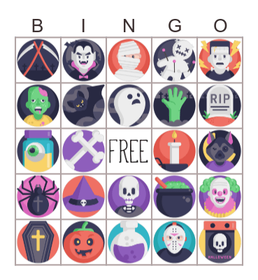 Spooky TIME Bingo Card