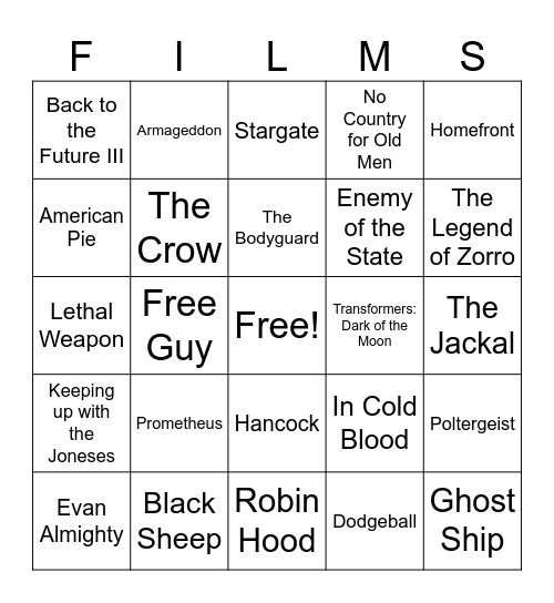 Movies_08242024 Bingo Card