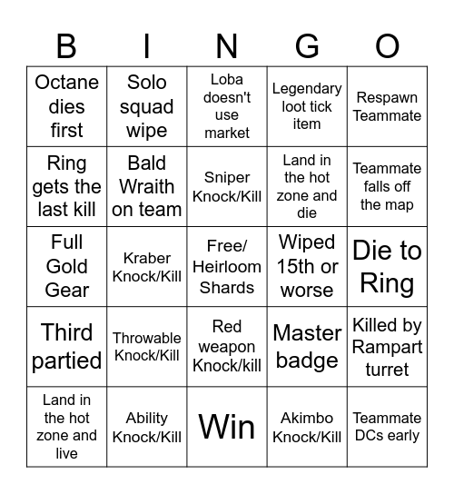 JupiterJepsen Apex Bingo Card