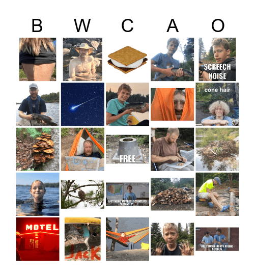 JACK Bingo Card