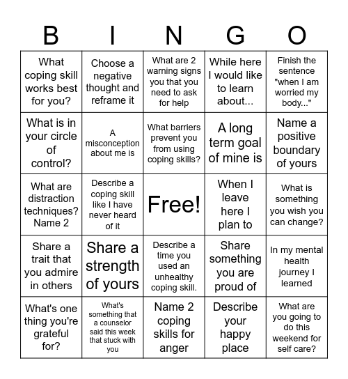 TURNING POINT BINGO Card