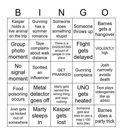 MALA-BINGO Card