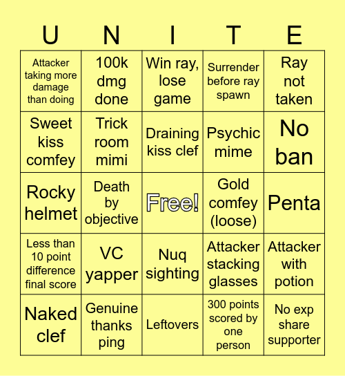 BINGO Card