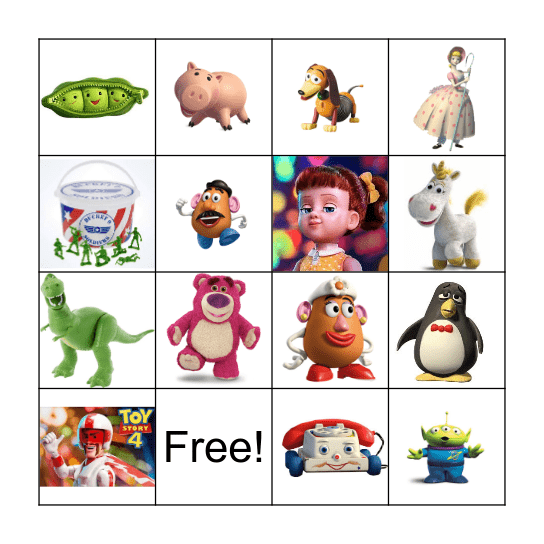 Toy Story Bingo Card