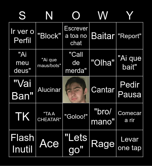 Bingo Do Rodrigo Bingo Card