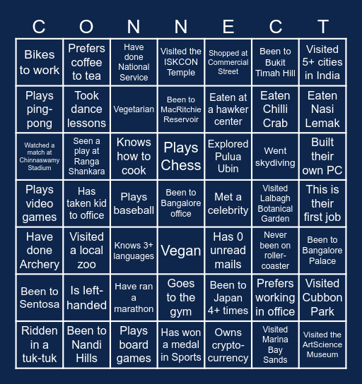 FY25 APAC CD Bingo Card