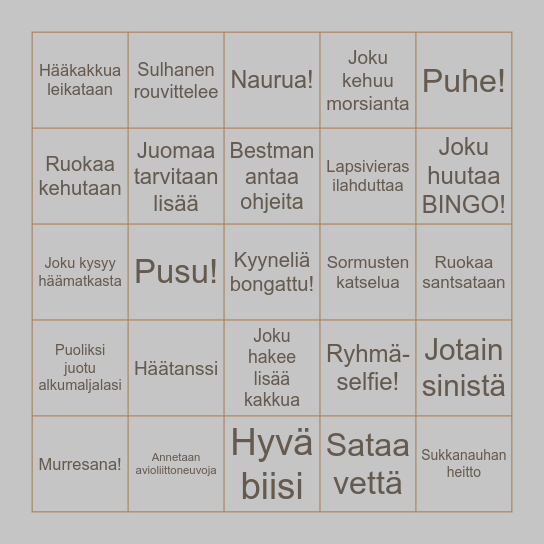 HÄÄBINGO Card