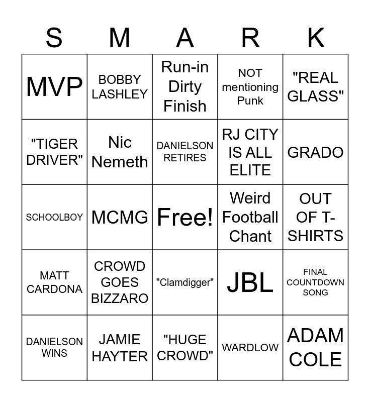 ALL IN 2024 Bingo Card