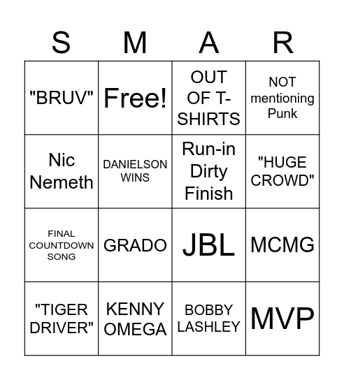 ALL IN 2024 Bingo Card