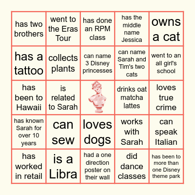 Find someone who... Bingo Card