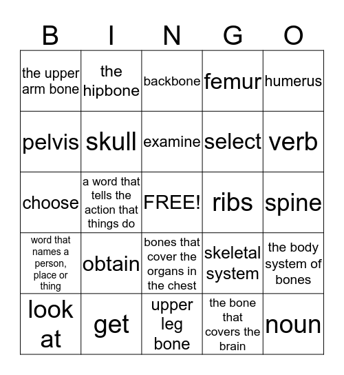 Thinking Basics Lesson 13 Bingo Card