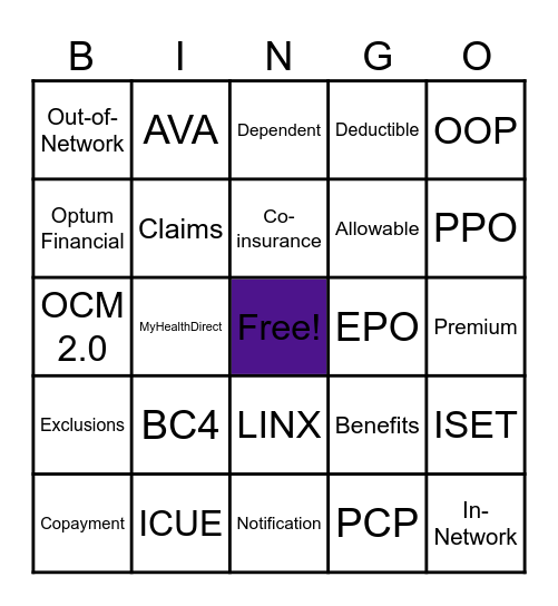 OG Bingo! Bingo Card