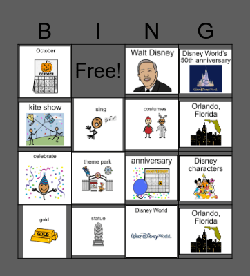 N2Y Bingo! Disney Bingo Card