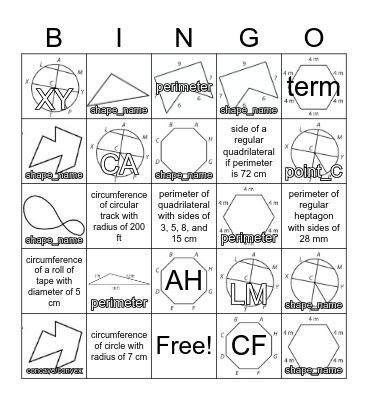 Polygon Bingo Card
