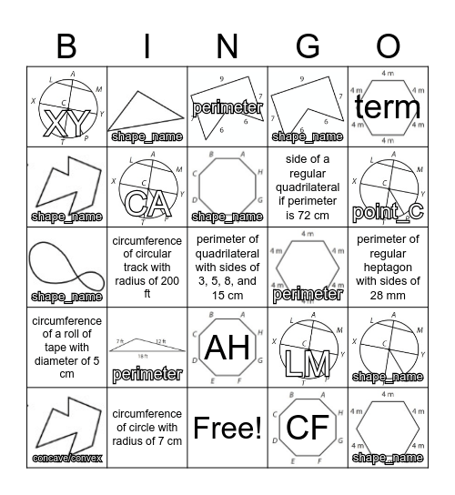 Polygon Bingo Card