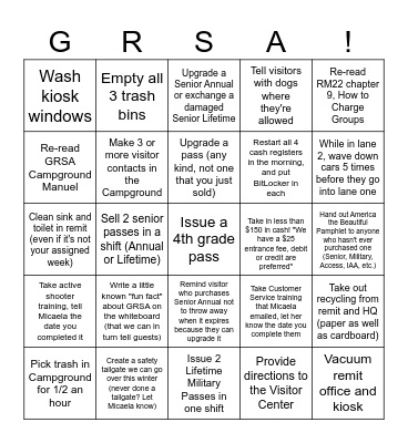 September RFT Bingo #2 Bingo Card