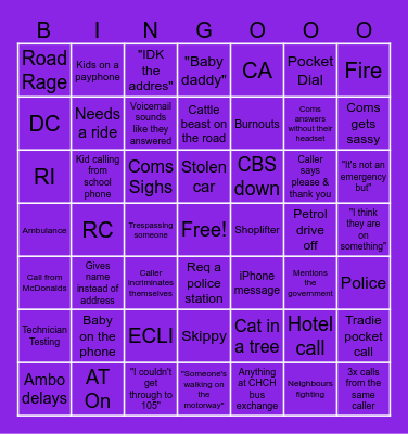 111 Bingo Card
