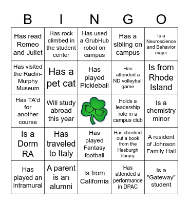 Huddle Leaders Bingo Card