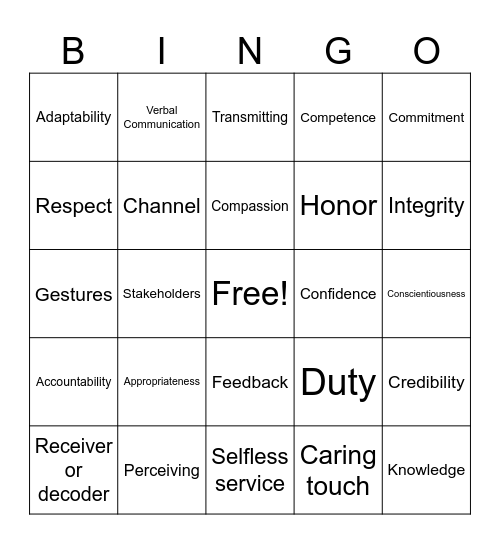 PON Communication Unit BINGO Card