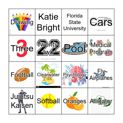 KATIE'S BINGO Card