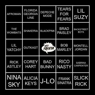 AYO! Bingo Card