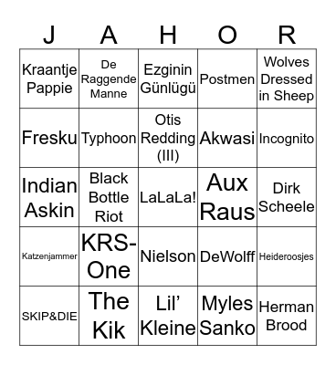 CHARLY'S GROTE NIET-BBQ-BINGO Card