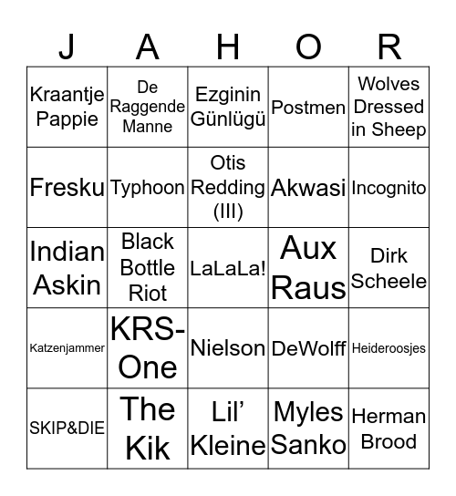 CHARLY'S GROTE NIET-BBQ-BINGO Card