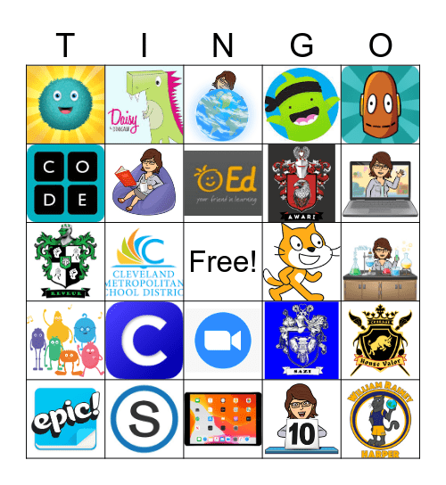 TINGO - Tech Bingo PK-5 Bingo Card
