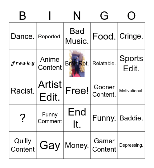 Viewers TikTok Bingo. Bingo Card