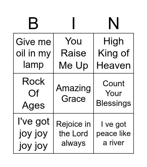 BBQ BINGO Card