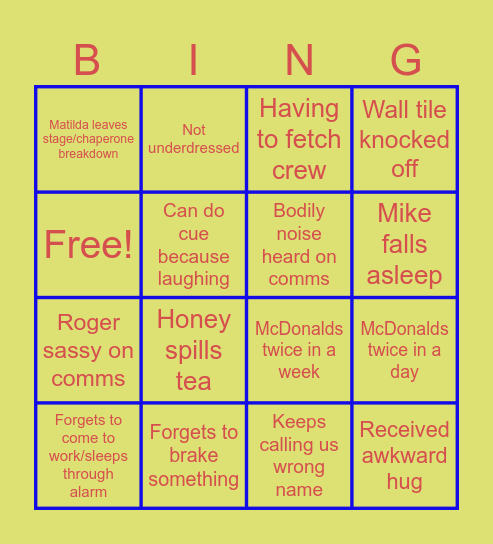 Tech Bingo Card