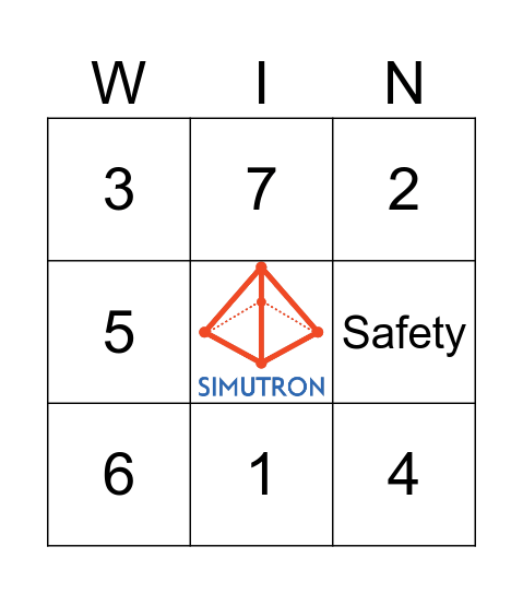 Safety Bingo Card