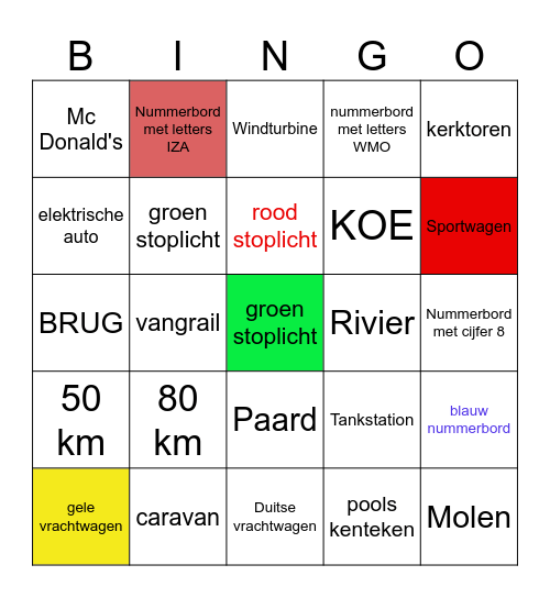 BUSBINGO Card