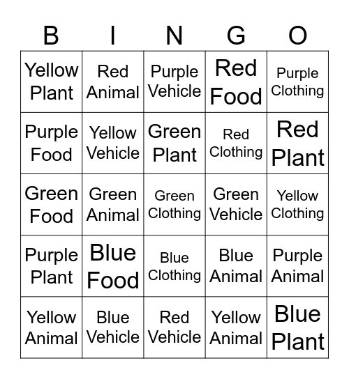 Clack Bingo Card