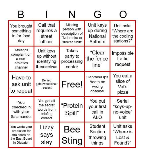 Football Bingo Card