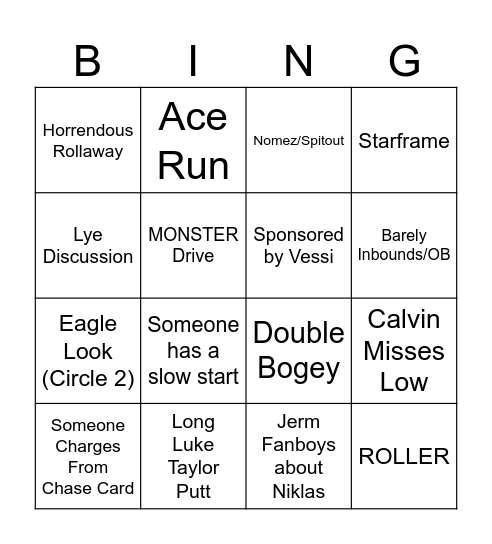 Worlds finals Bingo Card