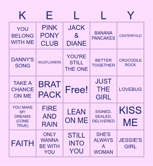 Music Bingo! Bingo Card