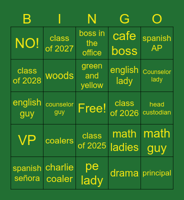 CCT Bingo Card
