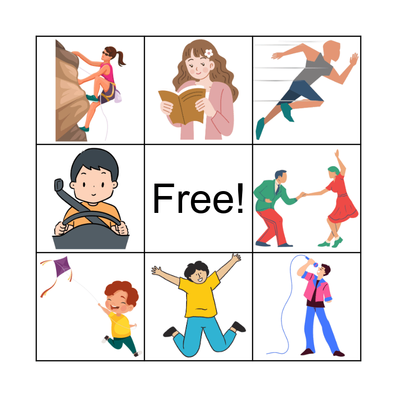ACTIONS BINGO! Bingo Card