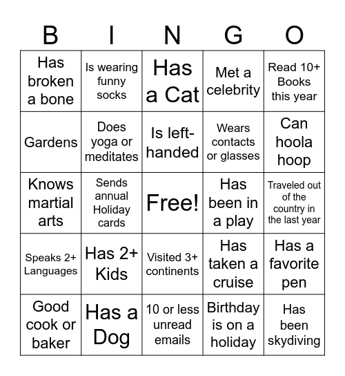 CR Conference - Ice Breaker! Bingo Card