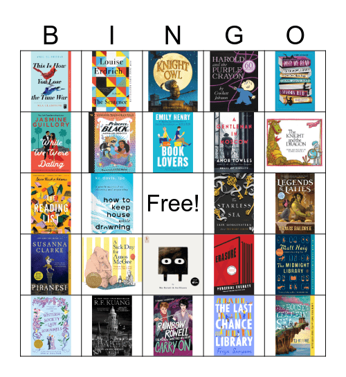 Book Bingo Card