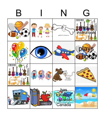 Get to Know You!! Bingo Card