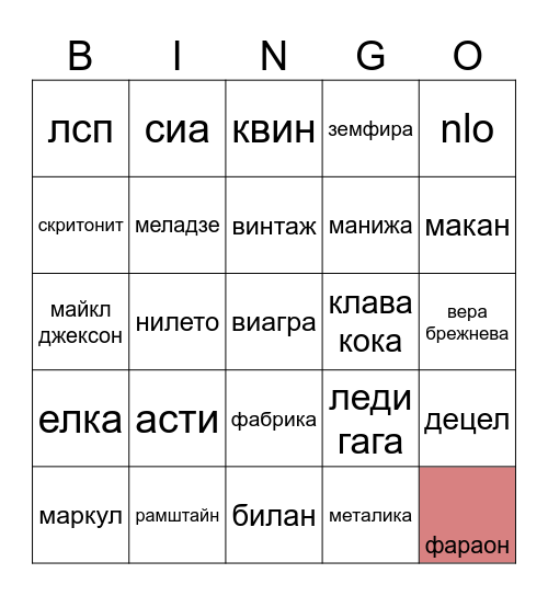 Nikita's birthday!!! Bingo Card