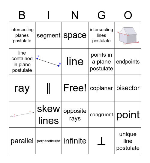 Unit ! Bingo Card